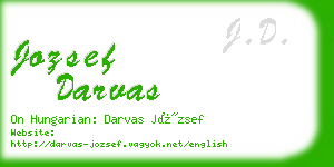 jozsef darvas business card